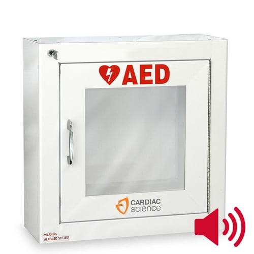 Cardiac Science Standard Size AED Cabinet with Audible Alarm