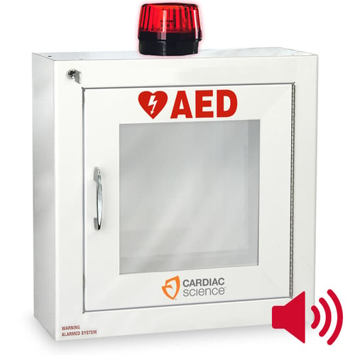 Cardiac Science Standard Size AED Cabinet with Audible Alarm and Strobe Light