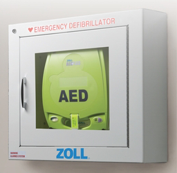 ZOLL AED Plus OEM Semi-Recessed Mount Cabinet w/Alarm