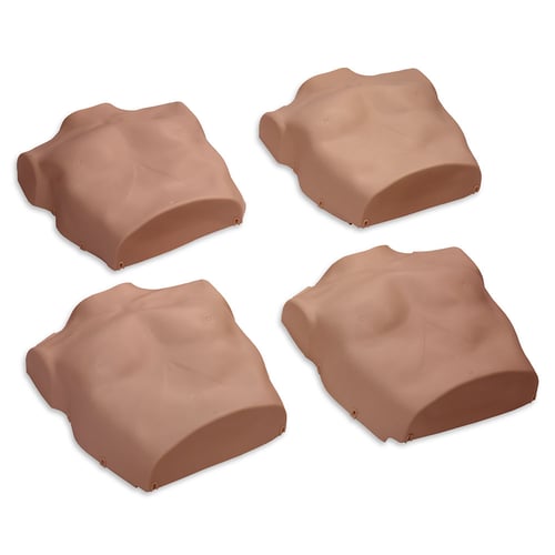 Replacement Torso Skins for the PRESTAN Professional Child Dark Skin Manikin (4-Pack)