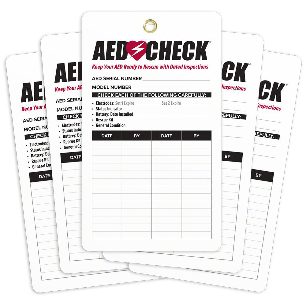 Total AEDs Inspection Tag (5 pack)