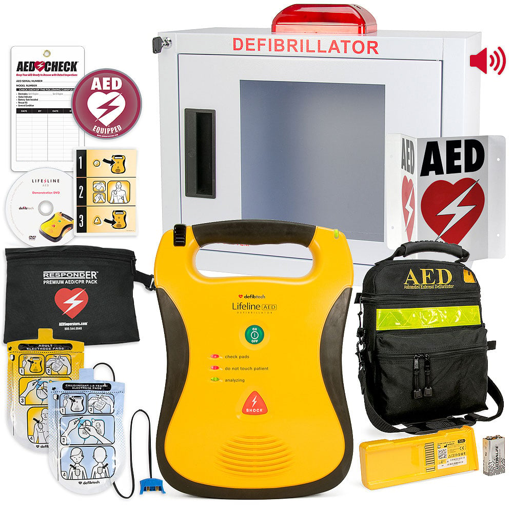 Defibtech Lifeline AED School Value Package